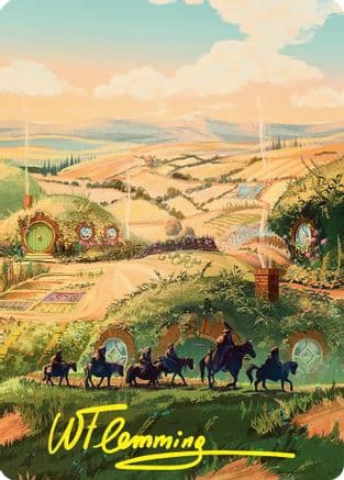 Plains Art Card (Gold-Stamped Signature) |  (041) [Art Series: The Hobbit]