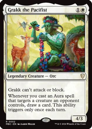 Grakk the Pacifist |  Foil (002) [Mystery Booster Commander Edition]