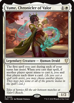 Yume, Chronicler of Valor |  (006) [Mystery Booster Commander Edition]