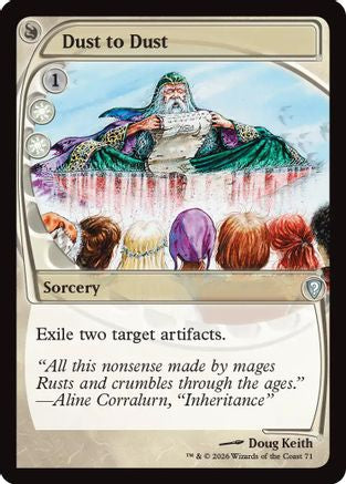 Dust to Dust (Future Sight) |  (071) [Mystery Booster Commander Edition]