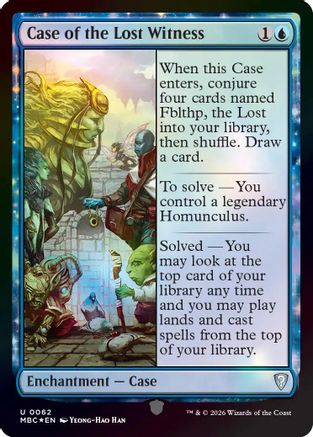 Case of the Lost Witness |  Foil (062) [Mystery Booster Commander Edition]