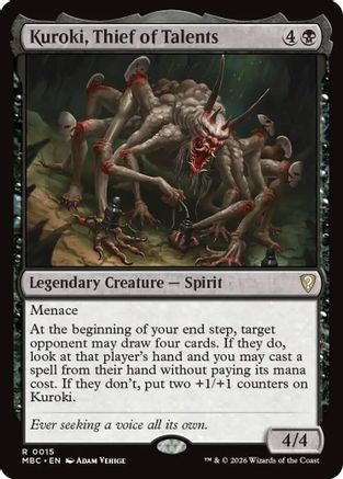 Kuroki, Thief of Talents |  Foil (015) [Mystery Booster Commander Edition]