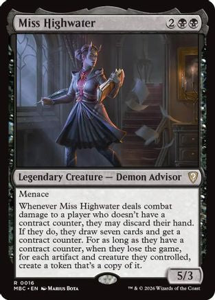 Miss Highwater |  (016) [Mystery Booster Commander Edition]