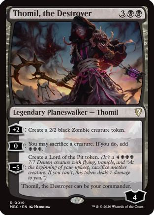 Thomil, the Destroyer |  Foil (019) [Mystery Booster Commander Edition]