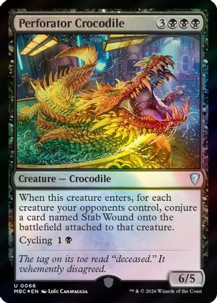 Perforator Crocodile |  Foil (066) [Mystery Booster Commander Edition]