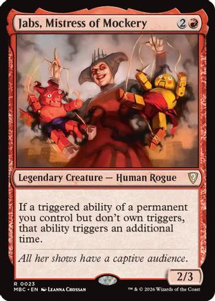 Jabs, Mistress of Mockery |  Foil (023) [Mystery Booster Commander Edition]