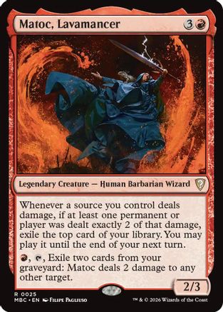 Matoc, Lavamancer |  (025) [Mystery Booster Commander Edition]
