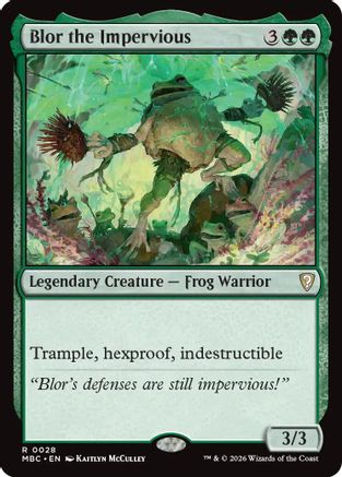 Blor the Impervious |  Foil (028) [Mystery Booster Commander Edition]