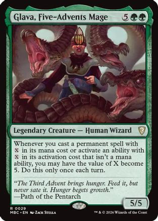 Glava, Five-Advents Mage |  (029) [Mystery Booster Commander Edition]