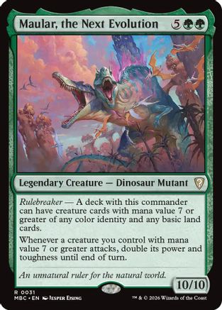 Maular, the Next Evolution |  Foil (031) [Mystery Booster Commander Edition]