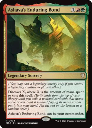 Ashaya's Enduring Bond |  (034) [Mystery Booster Commander Edition]