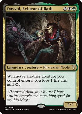 Davvol, Evincar of Rath |  (036) [Mystery Booster Commander Edition]