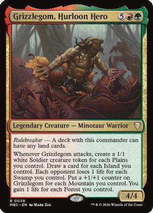 Grizzlegom, Hurloon Hero |  Foil (039) [Mystery Booster Commander Edition]