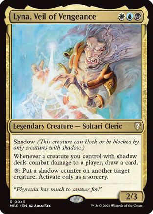 Lyna, Veil of Vengeance |  Foil (043) [Mystery Booster Commander Edition]