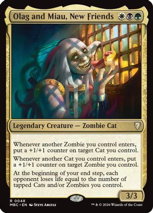 Olag and Miau, New Friends |  Foil (048) [Mystery Booster Commander Edition]