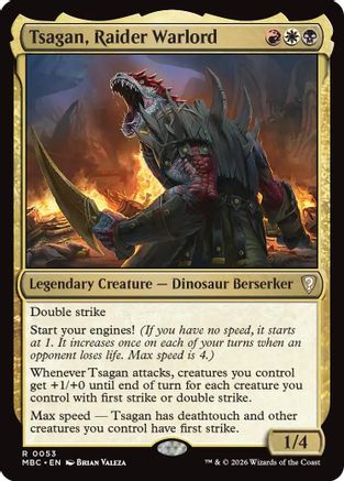 Tsagan, Raider Warlord |  (053) [Mystery Booster Commander Edition]