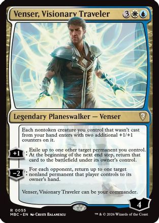 Venser, Visionary Traveler |  (055) [Mystery Booster Commander Edition]
