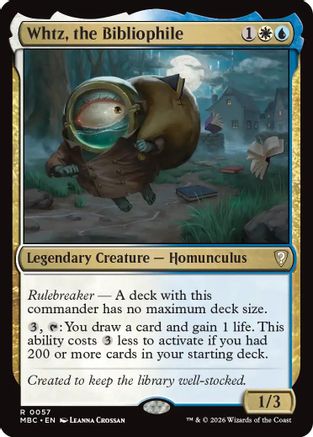 Whtz, the Bibliophile |  (057) [Mystery Booster Commander Edition]