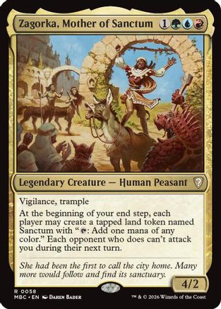 Zagorka, Mother of Sanctum |  (058) [Mystery Booster Commander Edition]