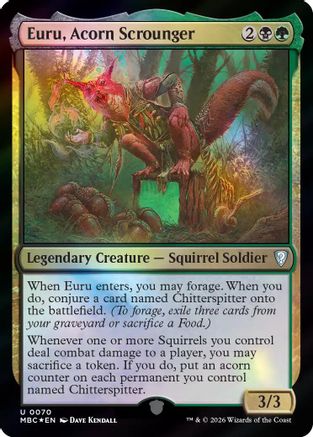 Euru, Acorn Scrounger |  Foil (070) [Mystery Booster Commander Edition]