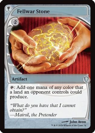 Fellwar Stone (Future Sight) |  Foil (074) [Mystery Booster Commander Edition]