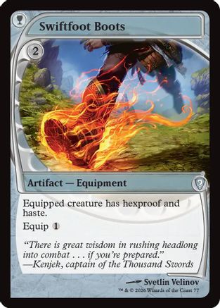 Swiftfoot Boots (Future Sight) |  Foil (077) [Mystery Booster Commander Edition]