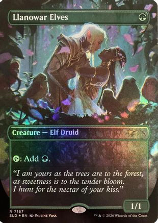 Llanowar Elves (7167) |  Foil (7167) [Secret Lair Drop Series]