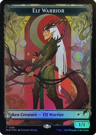 Elf Warrior Token (7169) |  Foil (7169) [Secret Lair Drop Series]