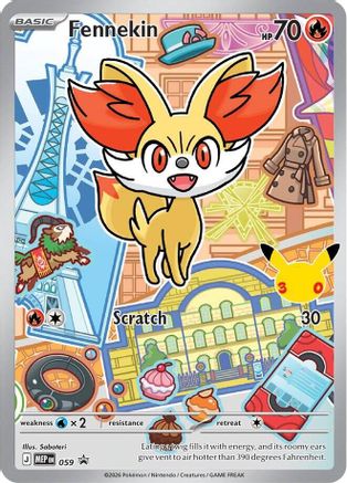 Fennekin 059- First Partner Collection 2026 Holofoil