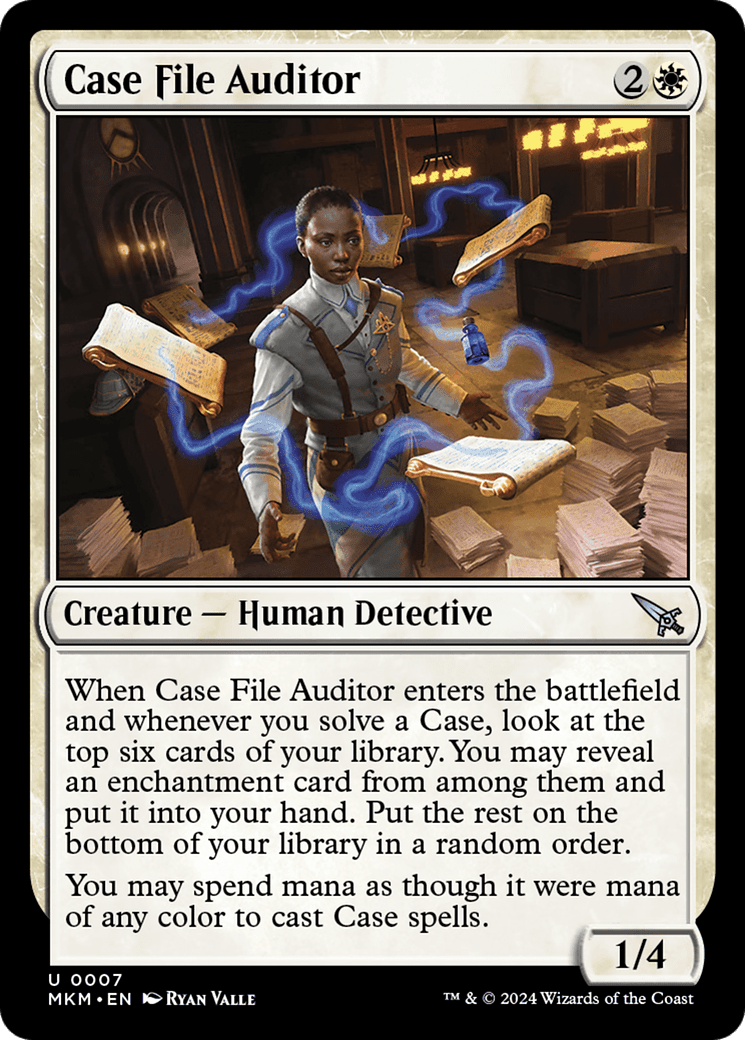 Case File Auditor (Blue) [Murders at Karlov Manor] Foil