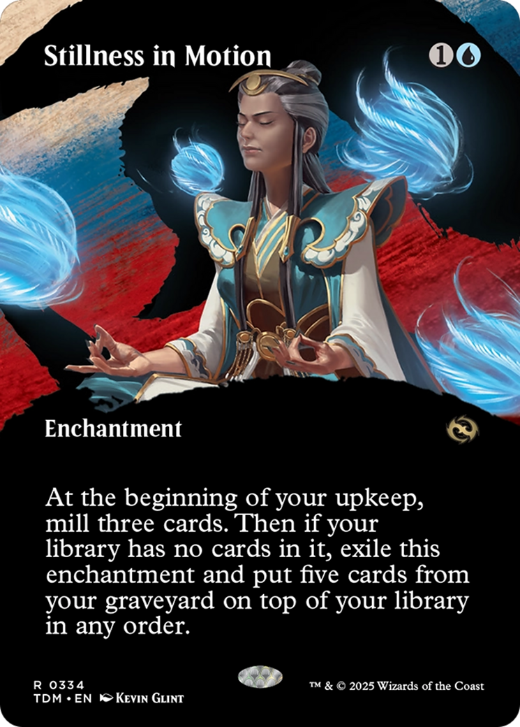 Stillness in Motion (Borderless) (334) [Tarkir: Dragonstorm]