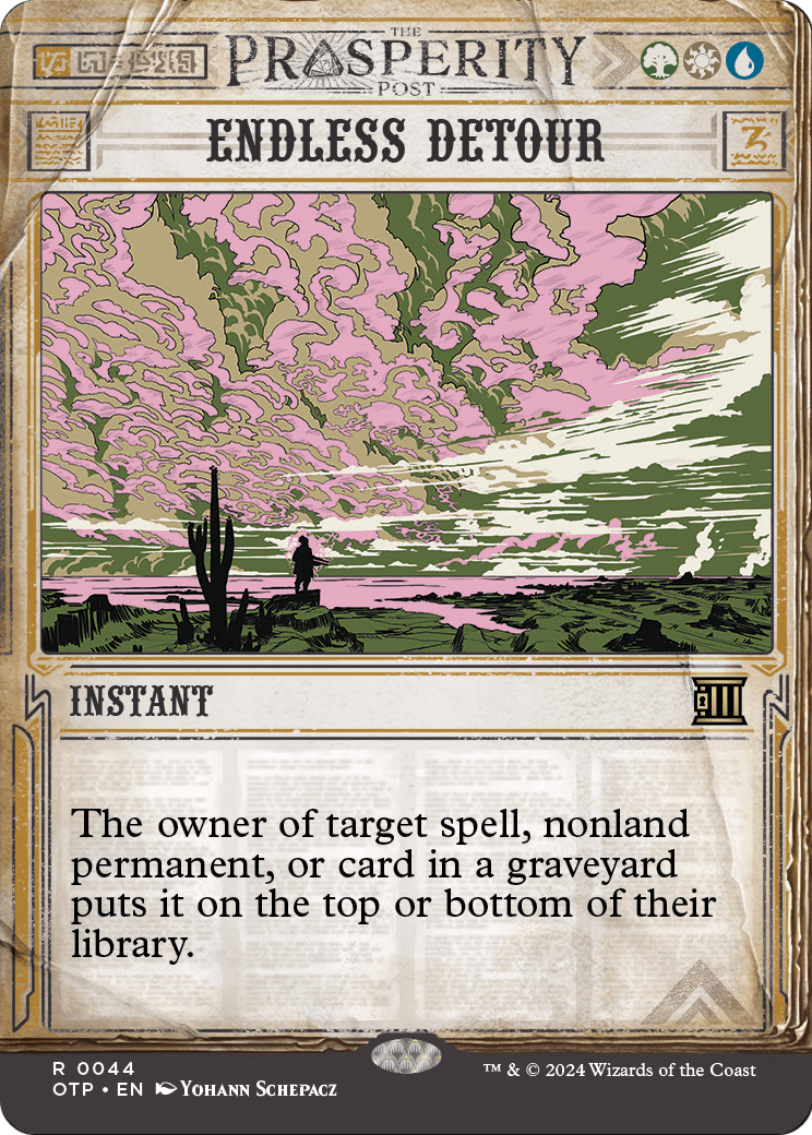 Endless Detour [Outlaws of Thunder Junction: Breaking News] Foil