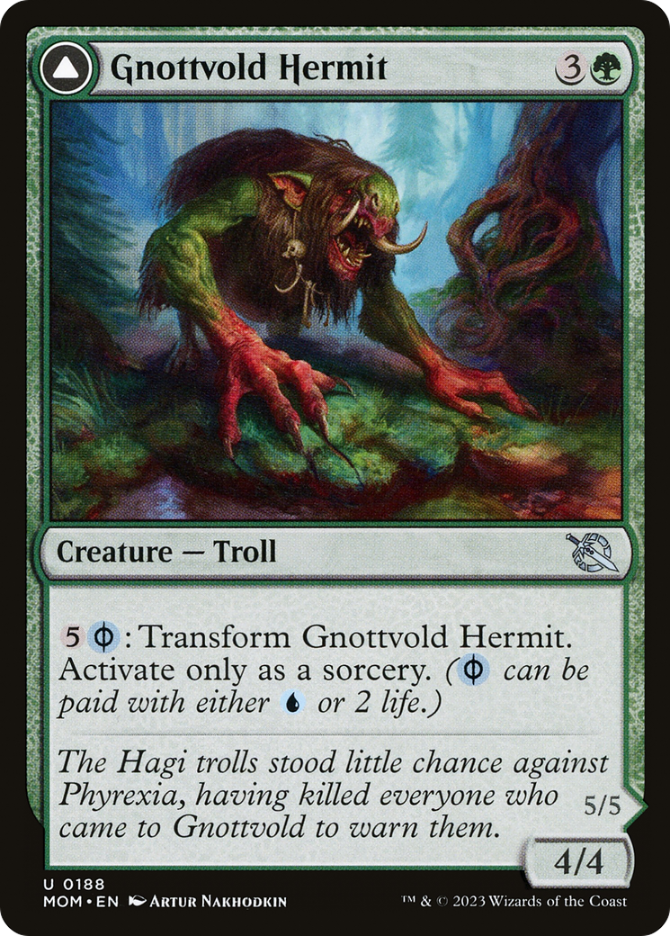 Gnottvold Hermit // Chrome Host Hulk [March of the Machine] Foil
