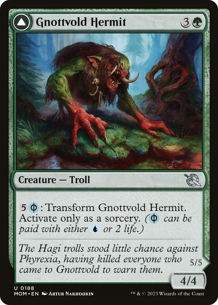 Gnottvold Hermit // Chrome Host Hulk [March of the Machine] Foil