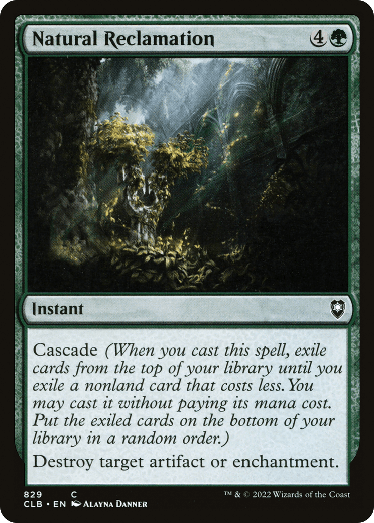 Natural Reclamation [Commander Legends: Battle for Baldur's Gate]
