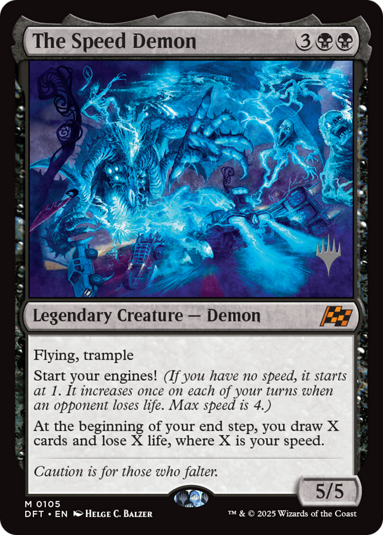 The Speed Demon (105) [Promo Pack: Aetherdrift]  Foil