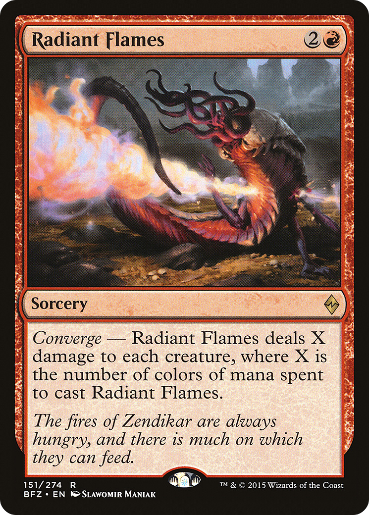 Radiant Flames [Battle for Zendikar] Foil