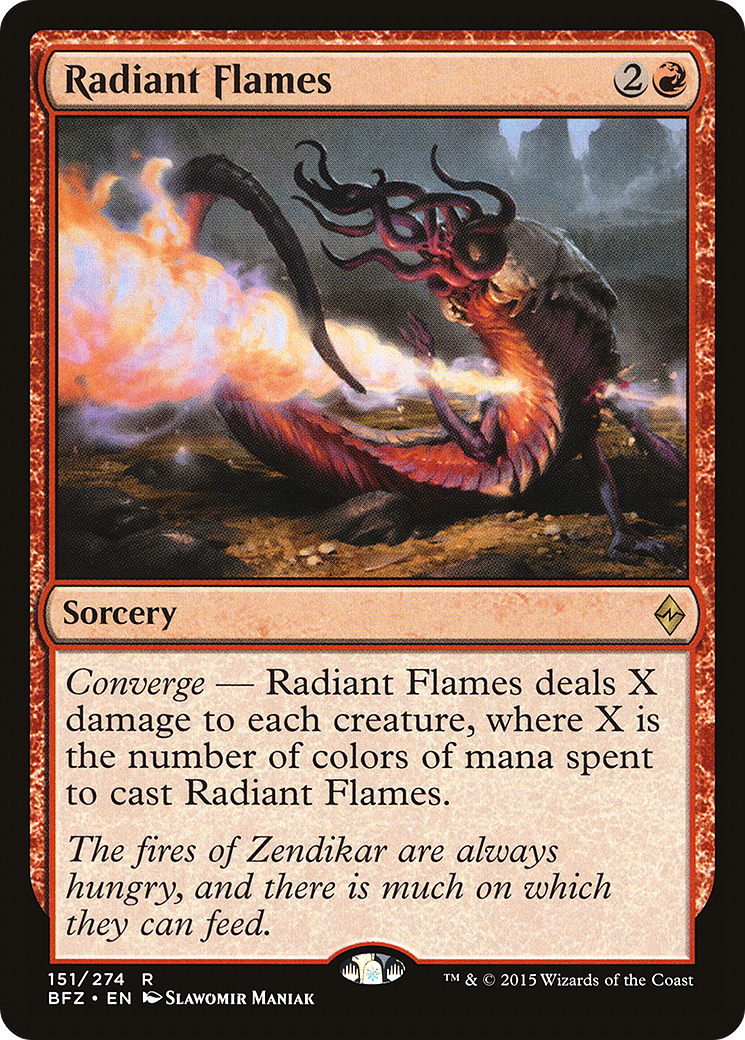 Radiant Flames [Battle for Zendikar] Foil