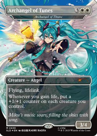 Archangel of Tunes  - Archangel of Thune |  Foil (2430) [Secret Lair Drop Series]