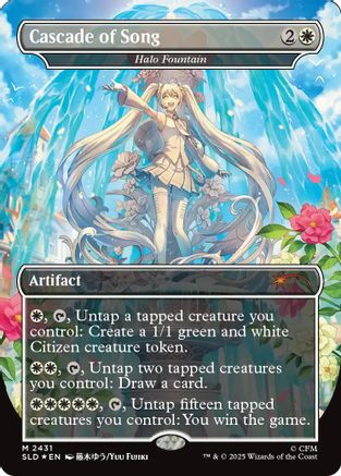 Cascade of Song - Halo Fountain |  Foil (2431) [Secret Lair Drop Series]
