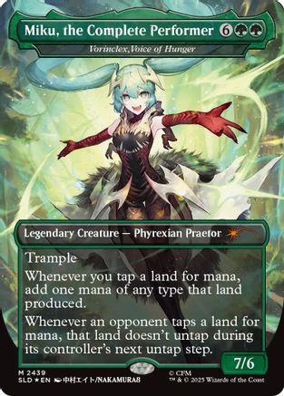 Miku, the Complete Performer - Vorinclex, Voice of Hunger |  Foil (2439) [Secret Lair Drop Series]