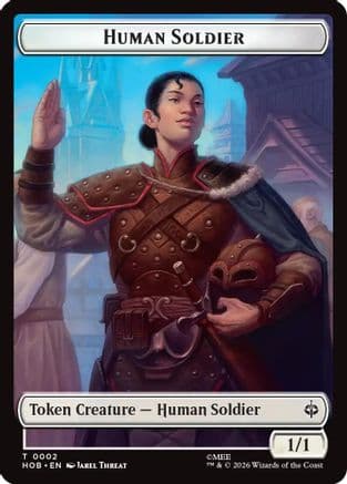 Human Soldier // Treasure (0013) Double-Sided Token |  Foil (2 // 13) [The Hobbit]