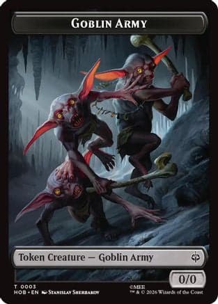 Goblin Army (0003) // Treasure (0012) Double-Sided Token |  Foil (3 // 12) [The Hobbit]