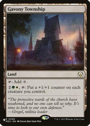 Gavony Township |  (406) [The List Reprints]