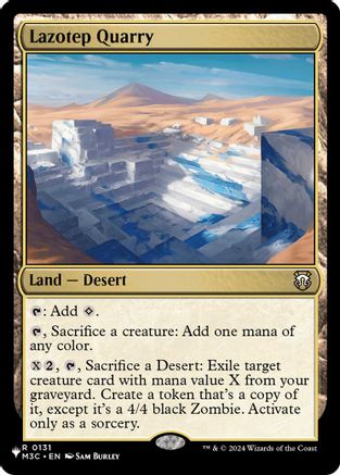 Lazotep Quarry |  (131) [The List Reprints]