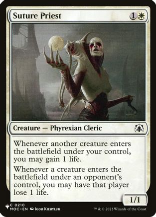Suture Priest (MOC) |  (210) [The List Reprints]