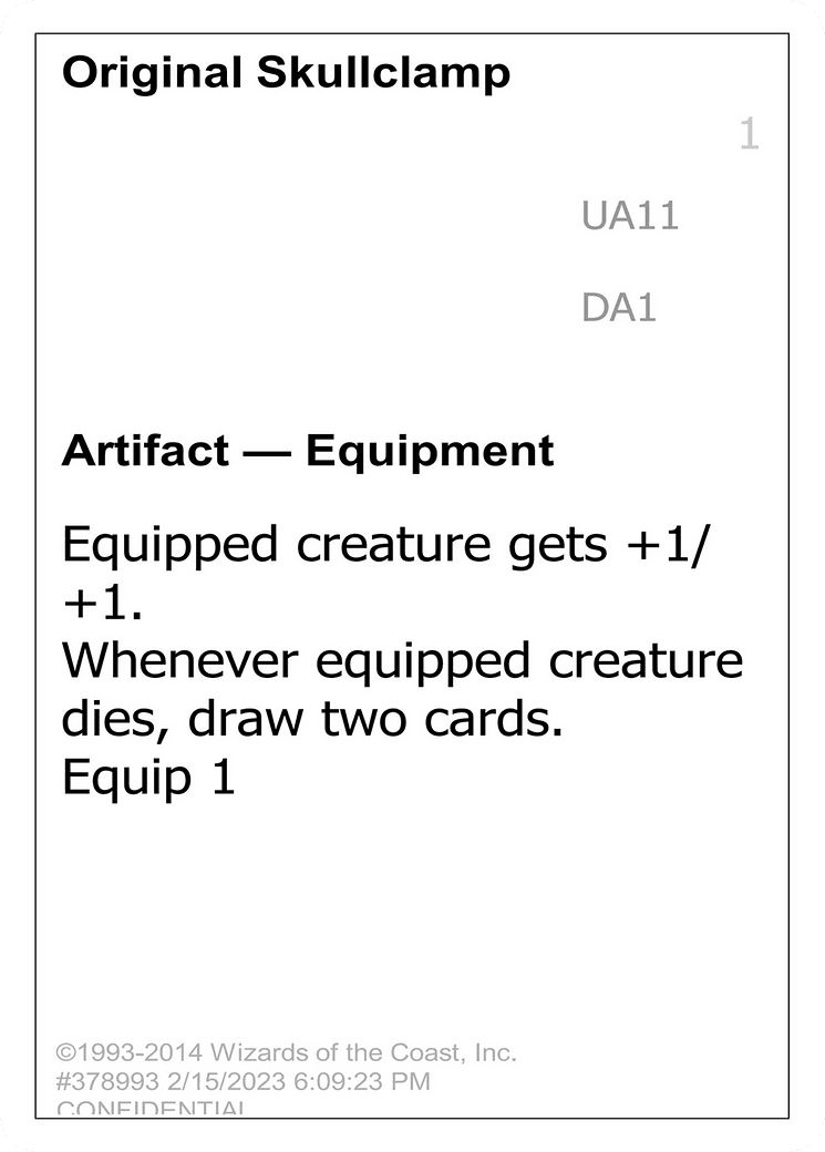 Original Skullclamp (DA1-UA11) - Unknown Event