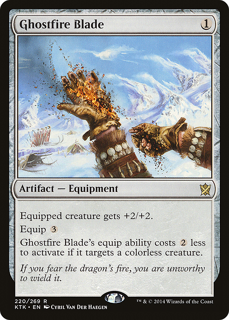 Ghostfire Blade [Khans of Tarkir] Foil