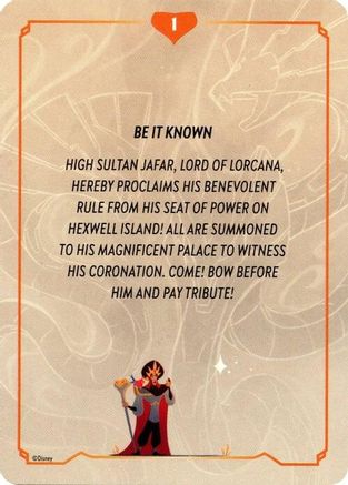 Reign of Jafar Lore Card (1 of 19) |   [Reign of Jafar]