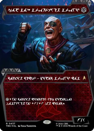 General Chang, Cold Warrior (Showcase) (0437) (Klingon) |  Foil (437) [Star Trek]